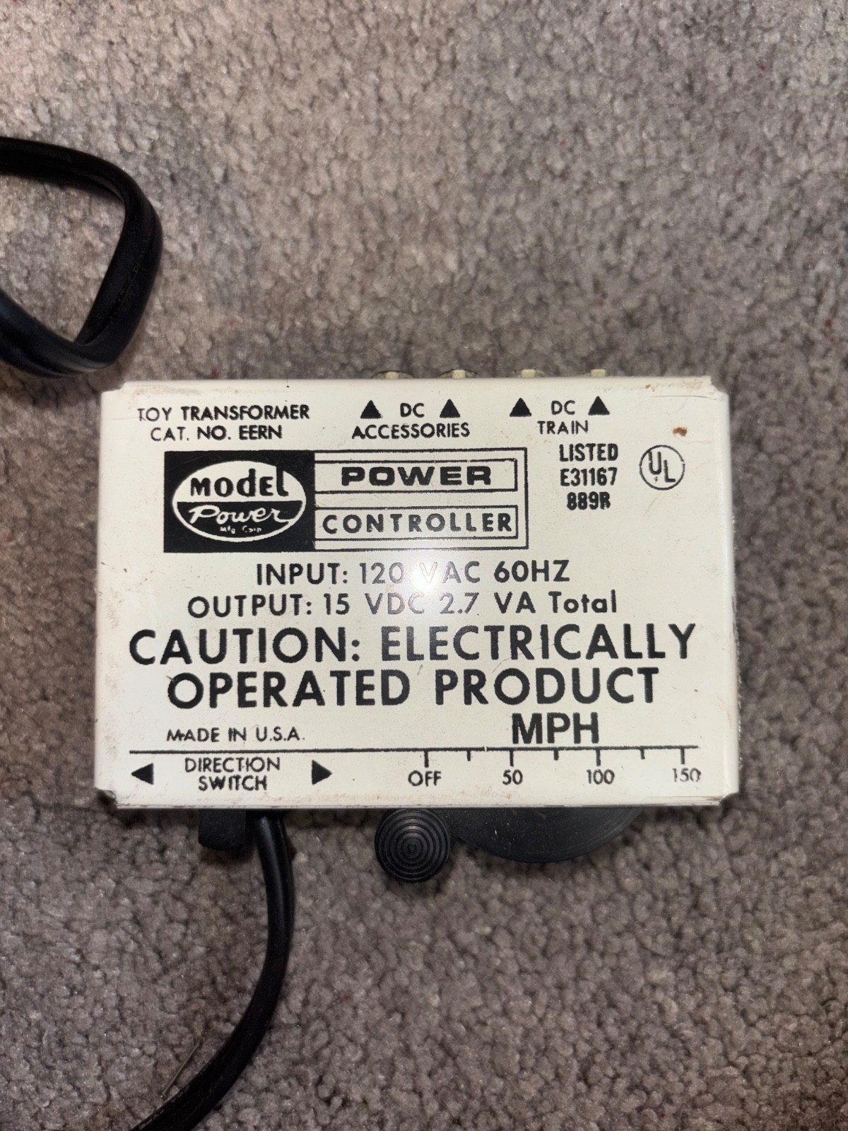 MODEL POWER: “N” Scale Electric Train Set: Golden Spike Series Mutt & Jeff #1183