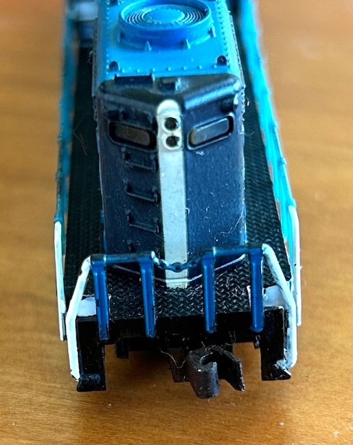 N Scale Life-Like 09594, EMD GP18 Boston and Maine Locomotive #1750 Weathered
