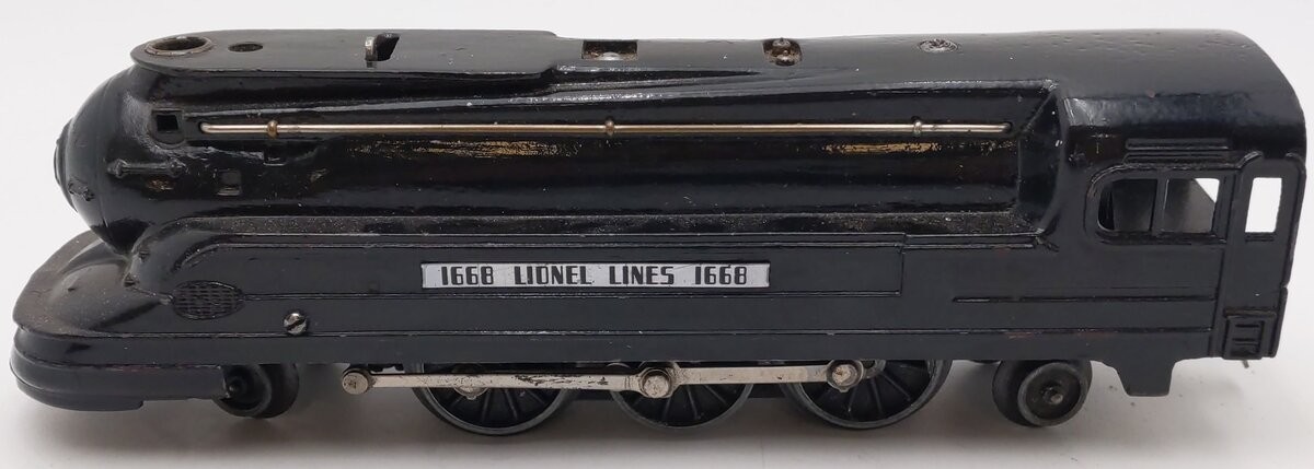 Lionel 1668 Vintage O 2-6-2 LL Gunmetal Torpedo Steam Locomotive
