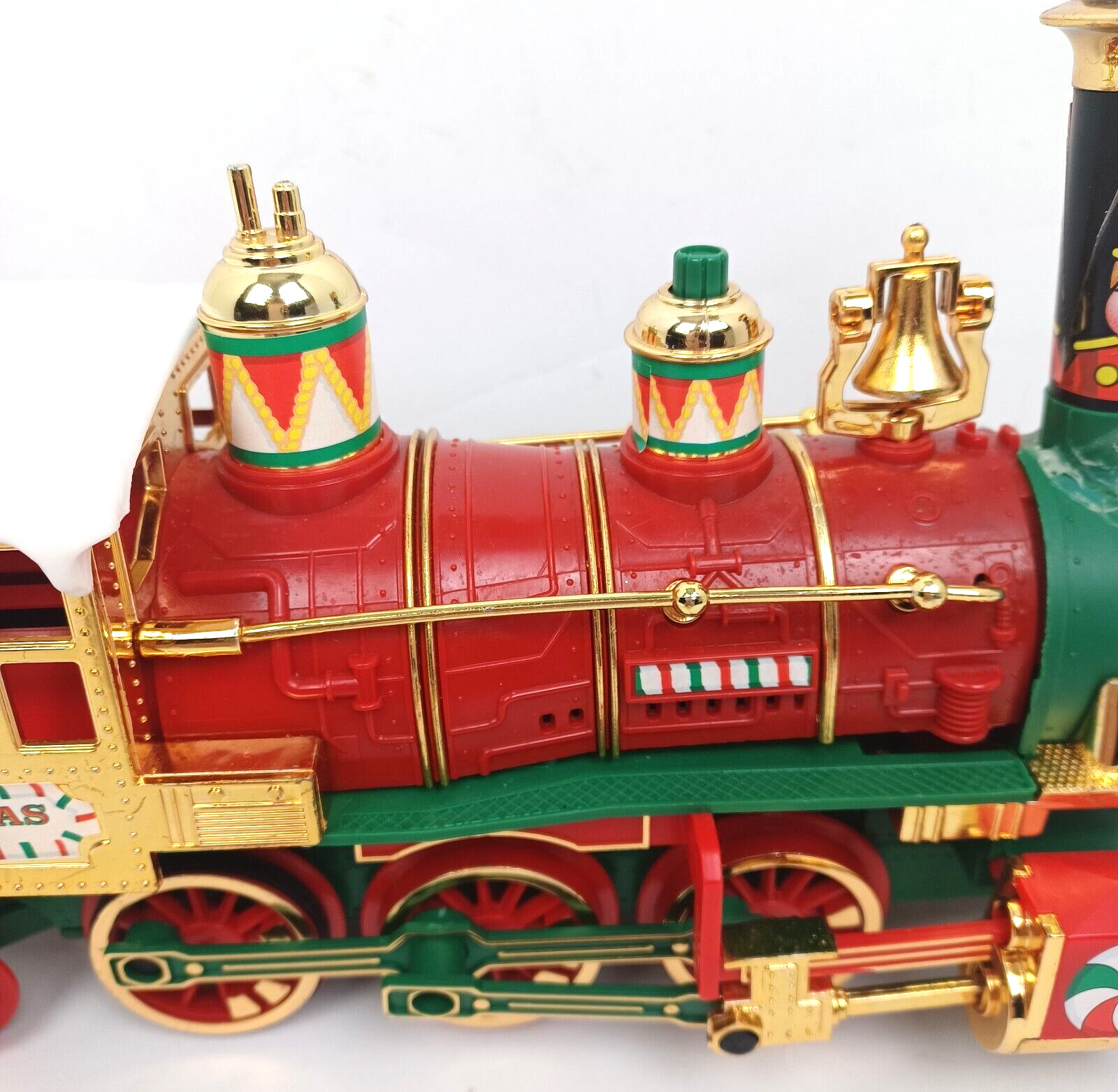 Vtg 1986 New Bright Christmas Special Express Locomotive FOR PARTS 13 1/2″ Long