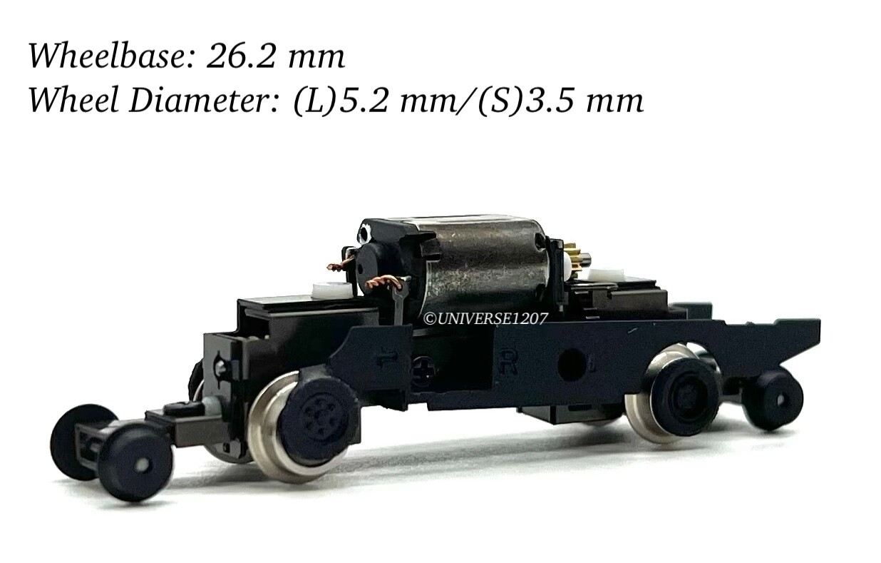 N/HOn30/HOe/009 Gauge Aru-Model NZ26.2S Power Drive Chassis 26.2mm/5.2mm NIB H0e
