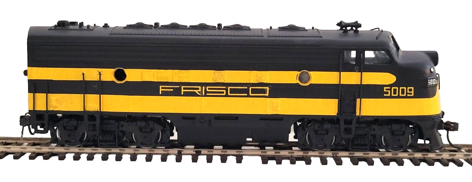 Athearn Custom Painted Frisco HO F7A #5009 Powered & 5018 Dummy NEW OTHER Tested