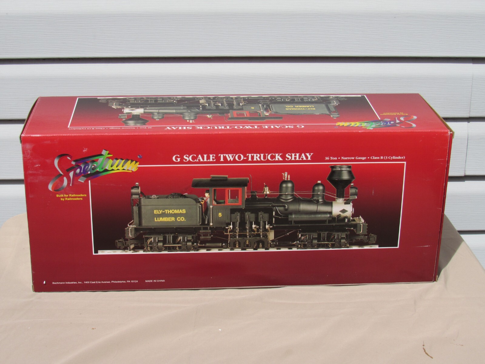 BACHMANN SPECTRUM G GAUGE 36 TON 2 TRUCK SHAY ELY THOMAS #81198 FACTORY PACKED
