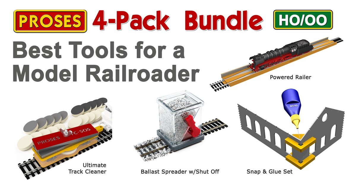 PROSES HO/OO 4-Pack: Must Have Model Railroader Tools for All at a Superb Value