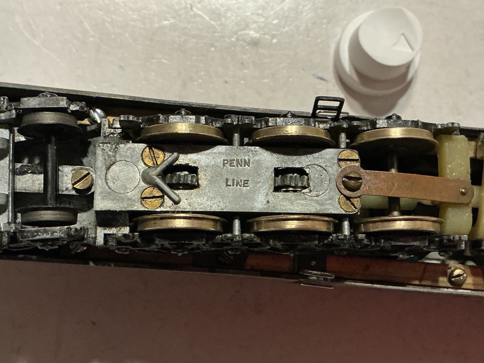Penn Line. HO. GG1 : 1:87, Tuscan RED. late 1950’s. runs good