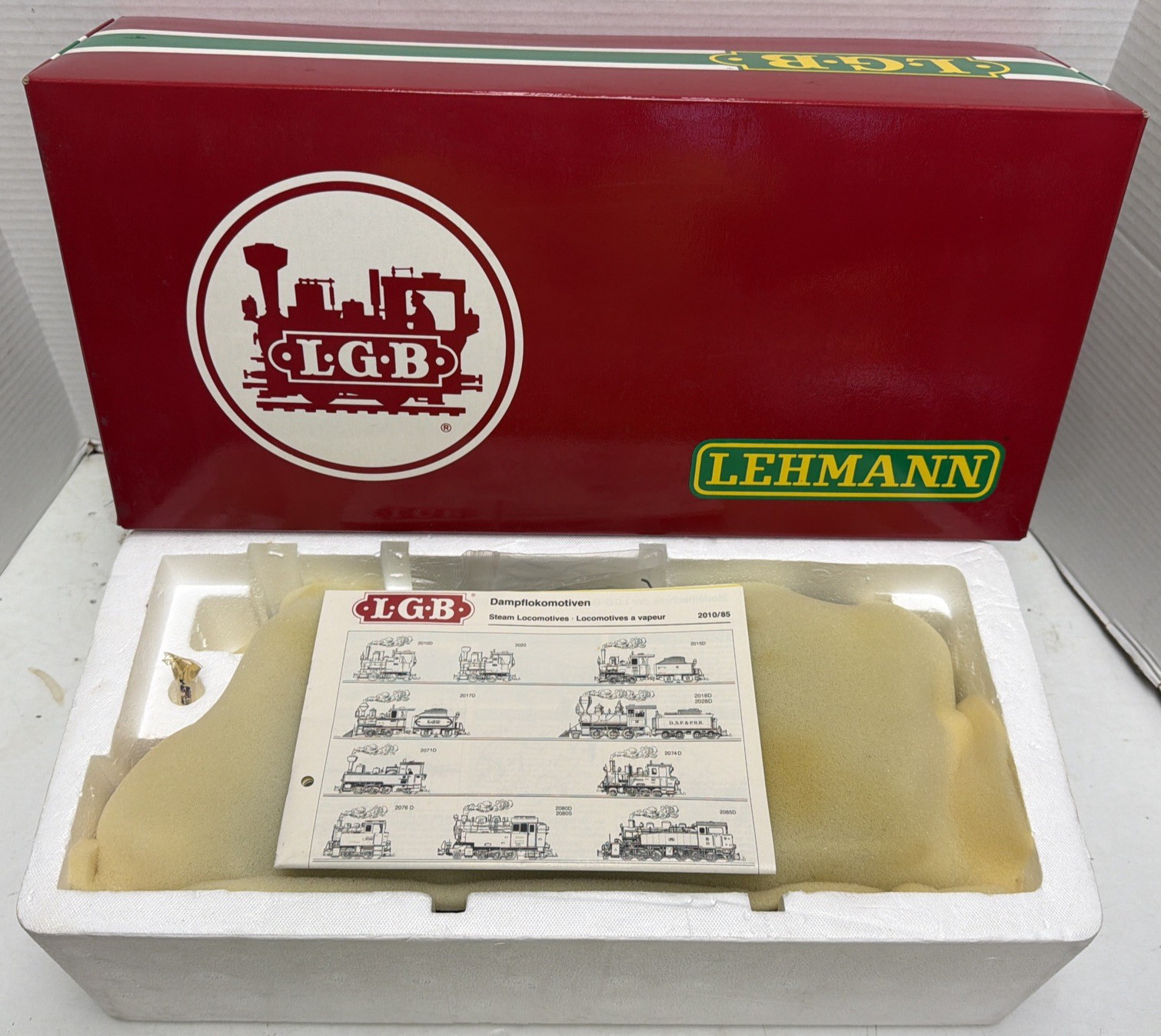 LGB LEHMANN G-GAUGE 2070D TANK STEAM LOCOMOTIVE U43 GRAY IN OB