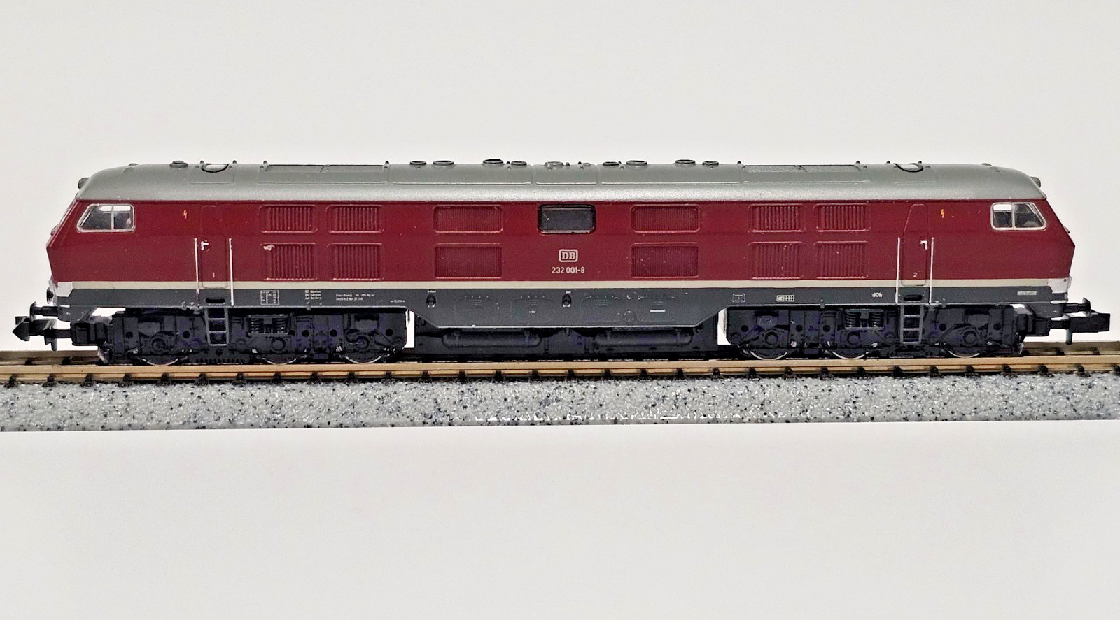 N SCALE ROCO #23268 EUROPEAN DIESEL LOCOMOTIVE DB 232 001-8 AUSTRIA TESTED VIDEO