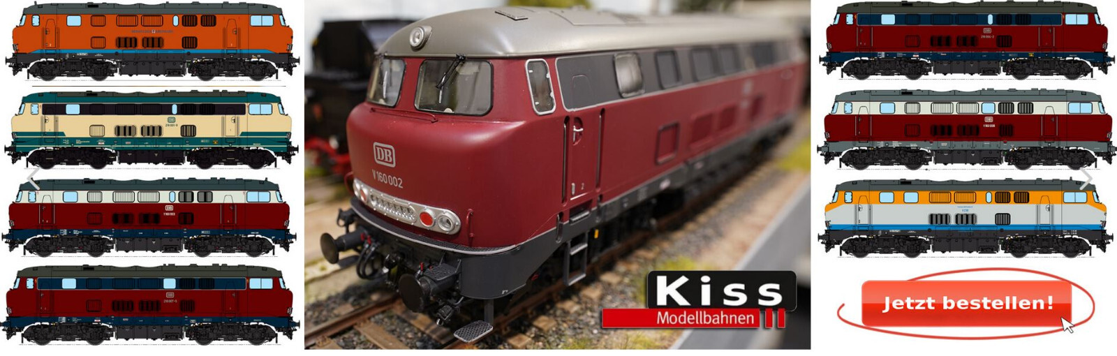Kiss Gauge 1 Diesel Locomotive V160 Lollo ESU Digital Sound Various Variants New