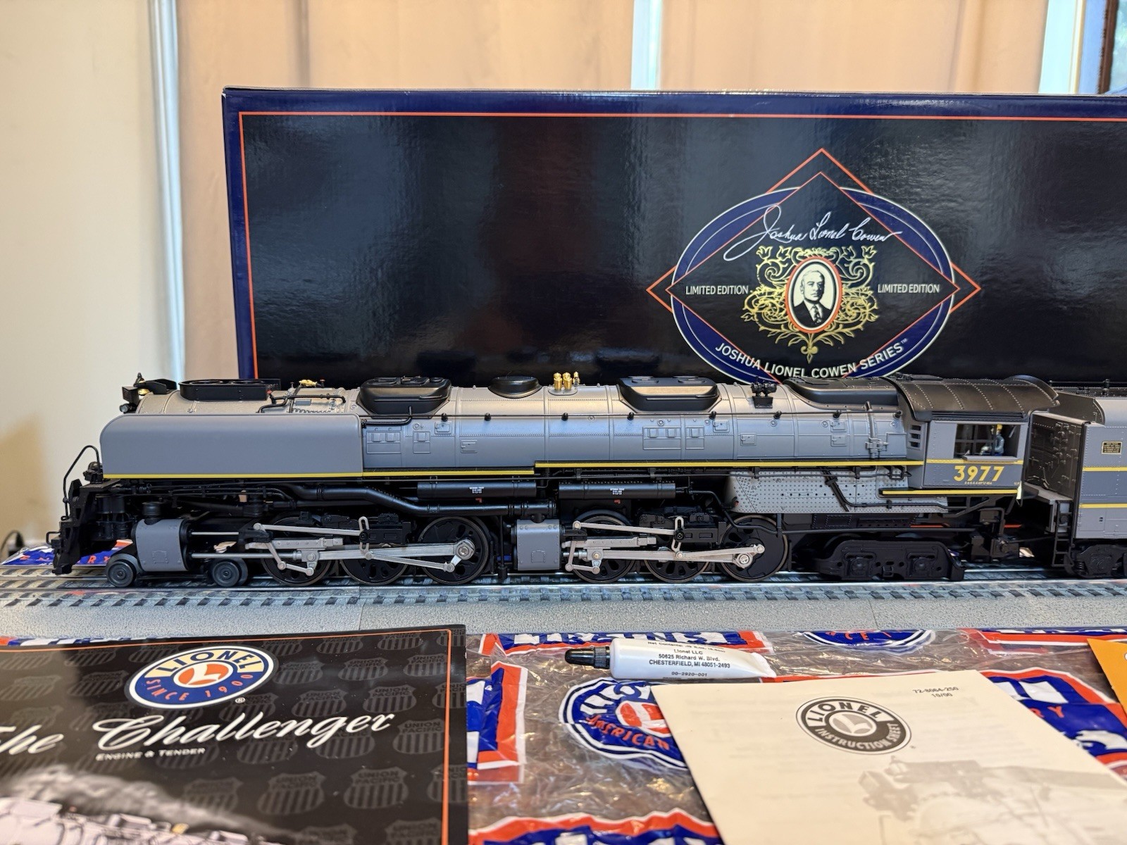 Lionel 6-28099 JLC Union Pacific UP Gray 4-6-6-4 Challenger Steam Locomotive -C8