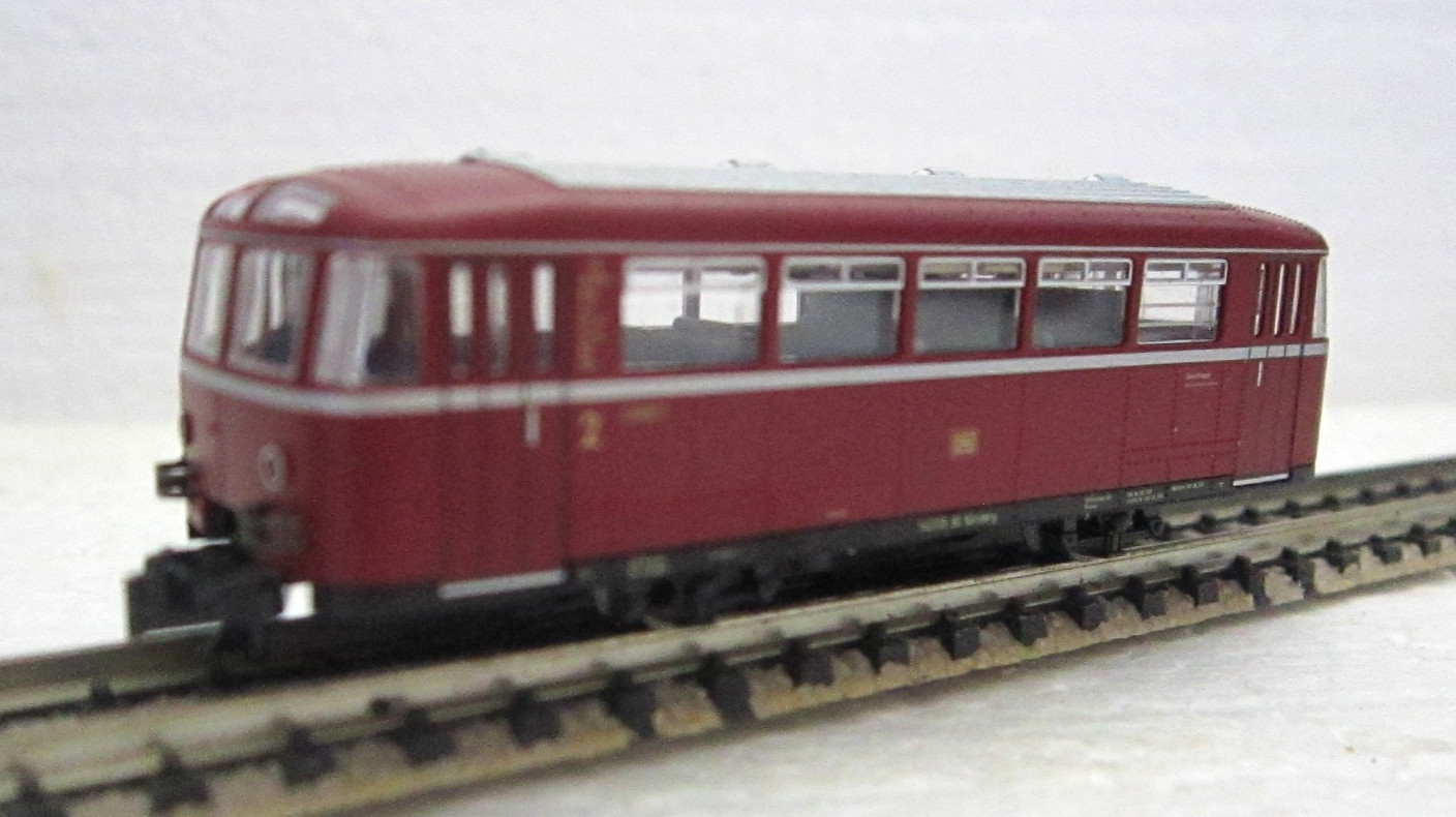 FLEISCHMANN 7400 7401K N DB VT95 DIESEL RAIL BUS & PASSENGER CAR SET OVP TESTED