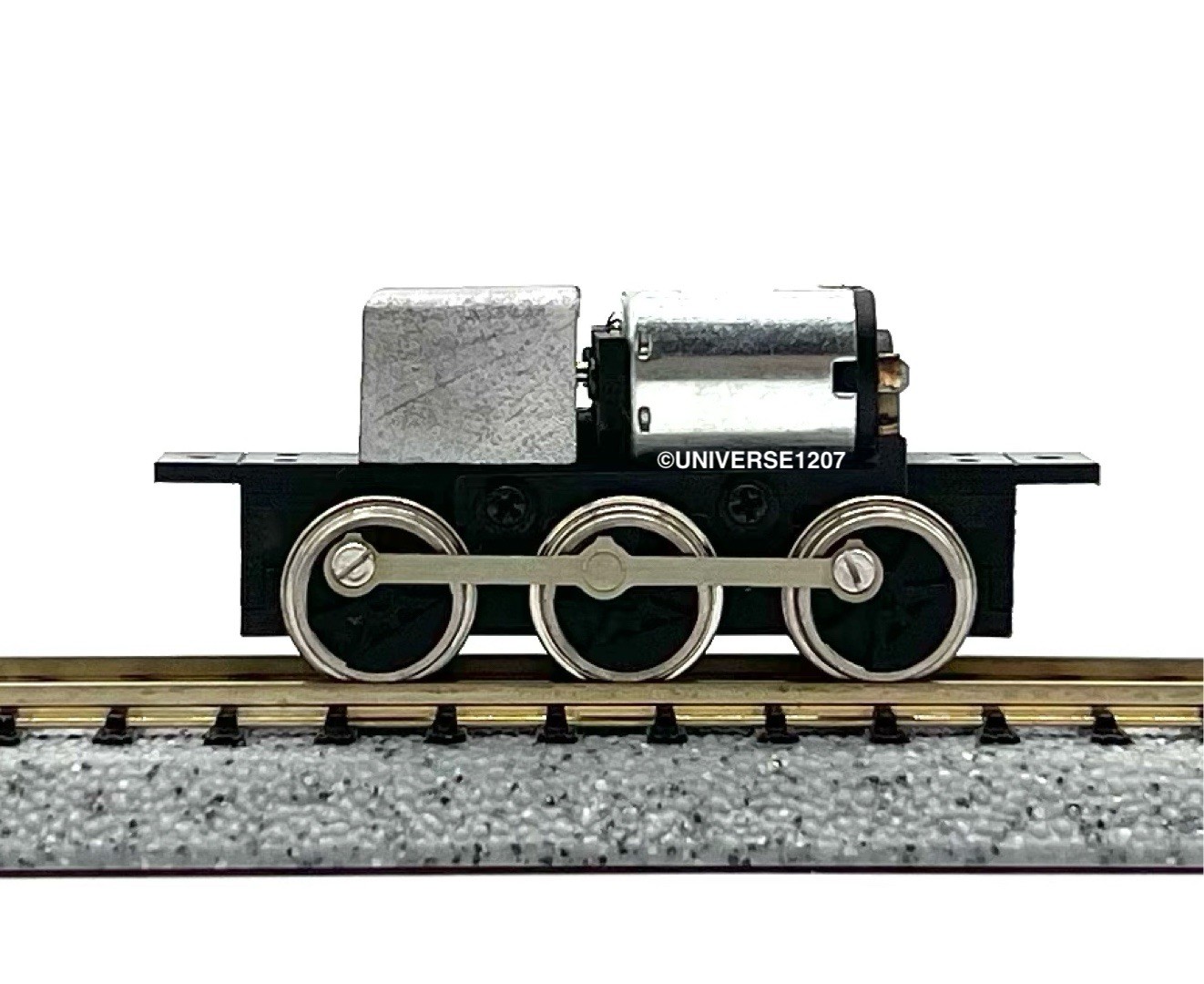 N/HOn30/HOe/009 Gauge 0-6-0 Rod-Driven Locomotive Power Drive Chassis 23mm/8mm