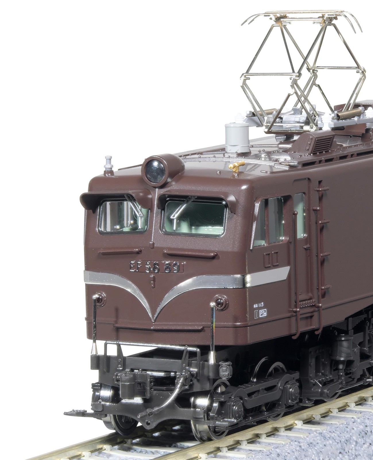 KATO HO gauge EF58 with icicle cut brown railway model electric locomotive 1-325