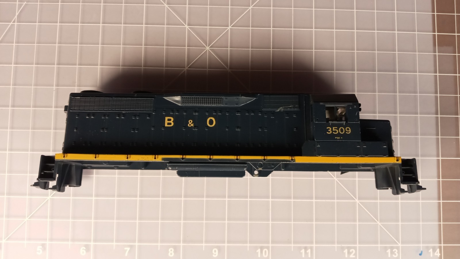 HO SHELL B&O Baltimore & Ohio 3509 SD35 locomotive SH7