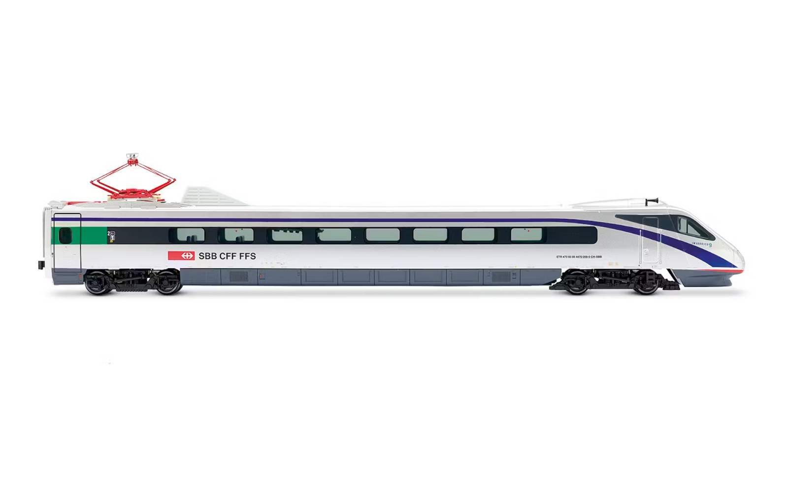 Rivarossi HR2964 ETR 470 SBB Electric Locomotive HO 1:87 DC, Lights, 2022