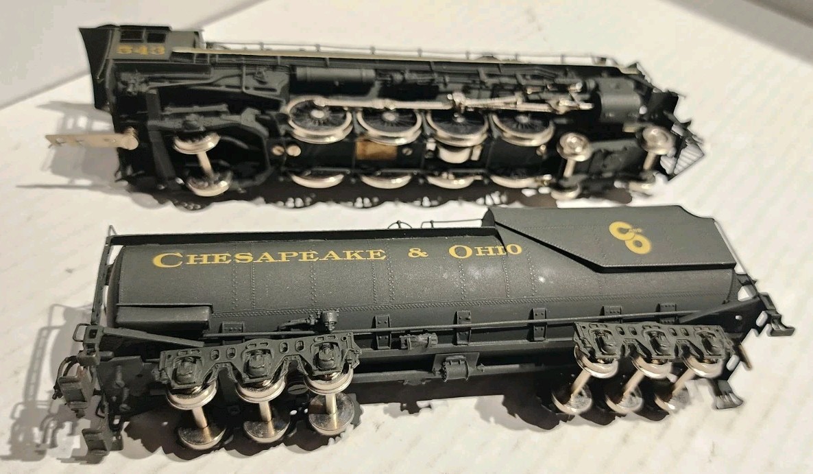 NJ Custom Brass HO Scale Class J2 4-8-2 Steam Locomotive Chesapeake & Ohio #543