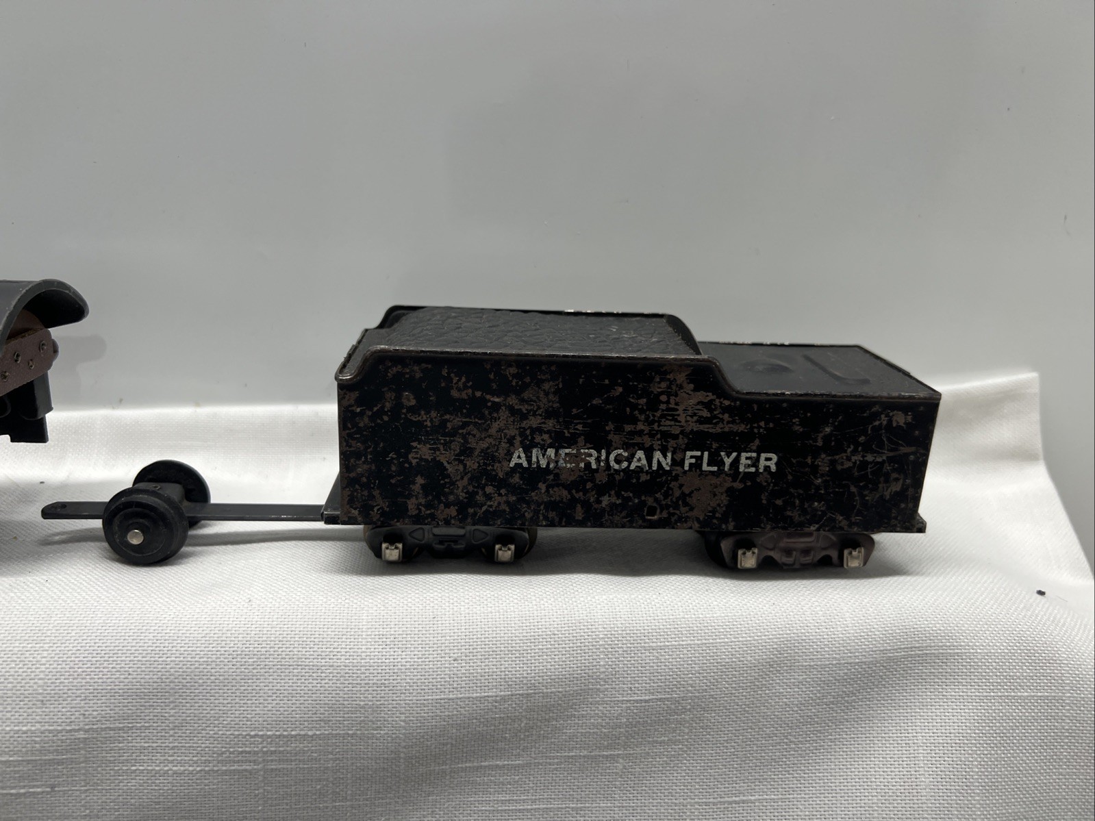 Vintage American Flyer No 290 Cast Metal Steam Engine Locomotive & Tender -1