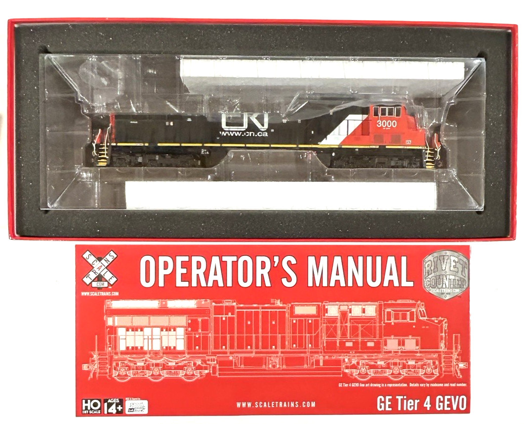 HO ScaleTrains Rivet Counter SXT30499 Canadian National CN GE Tier 4 GEVO #3000