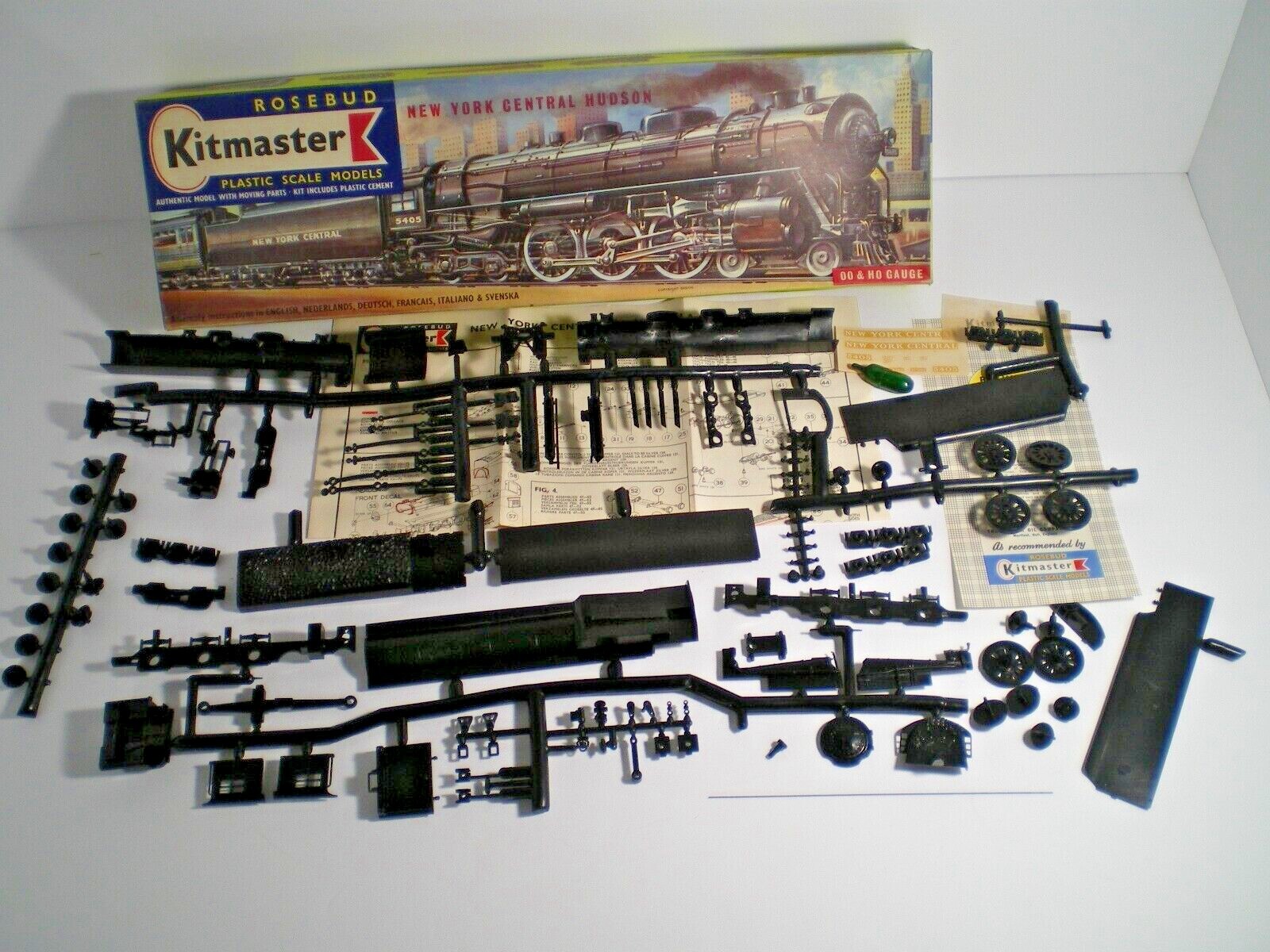 VINTAGE KITMASTER ROSEBUD NEW YORK CENTRAL HUDSON LOCOMOTIVE MODEL OO/HO SCALE