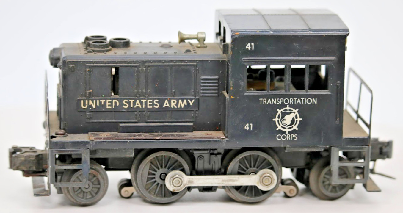 Lionel 41 U.S. Army Switcher Diesel O Gauge Postwar 0-4-0 Runs Lighted 1:48