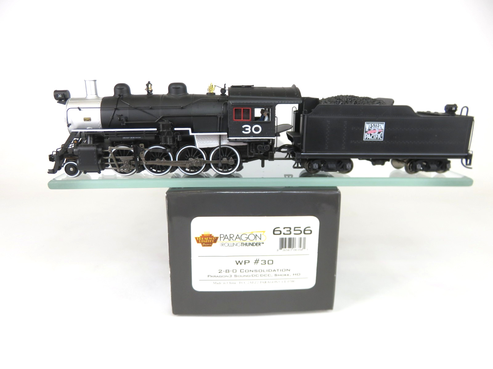 Broadway Limited 6356 HO Western Pacific 2-8-0 Steam Locomotive DCC/Sound/Smoke