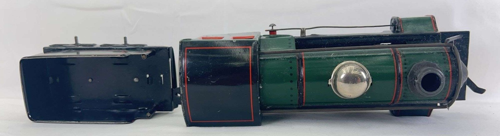 Prewar Karl Bub K.B.N. O Clockwork Key Wind 0-4-0 Steam Locomotive and Tender
