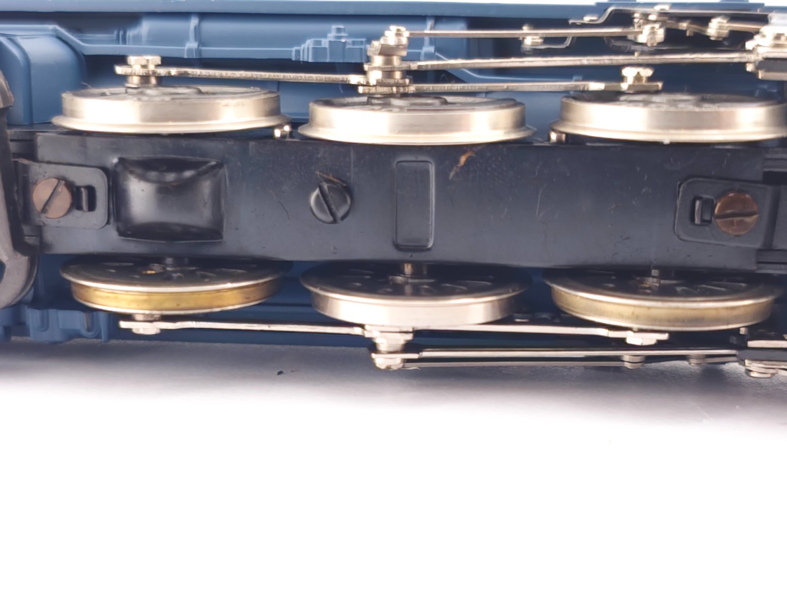 *READ* AHM HO 5196-B Santa Fe Blue Goose 4-6-4 Hudson Steam Locomotive 3460 #2