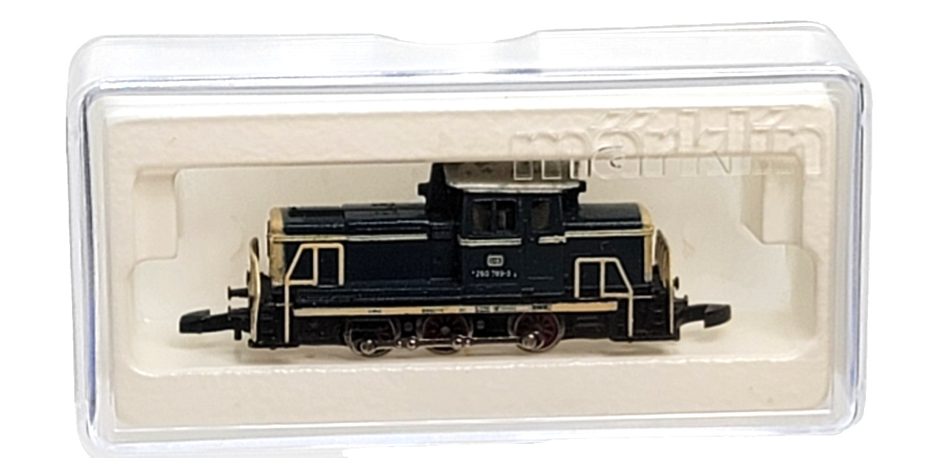 Marklin Z 8804 BR 260 789-3 Diesel Loco 3-pole DB (tested) jewel case #7