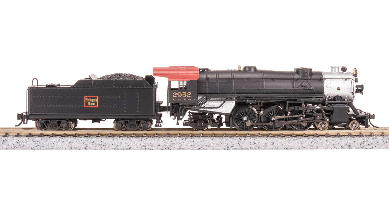 Broadway Limited 7985 N Scale CBQ Heavy Pacific 4-6-2 Steam Locomotive #2952