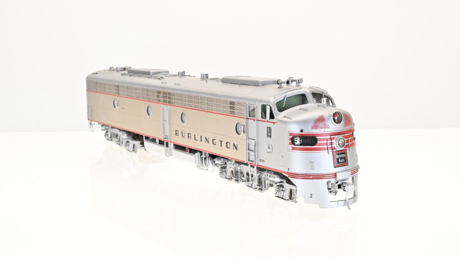 Key Imports Brass EMD E-9 A/A set Burlington CB&Q O scale