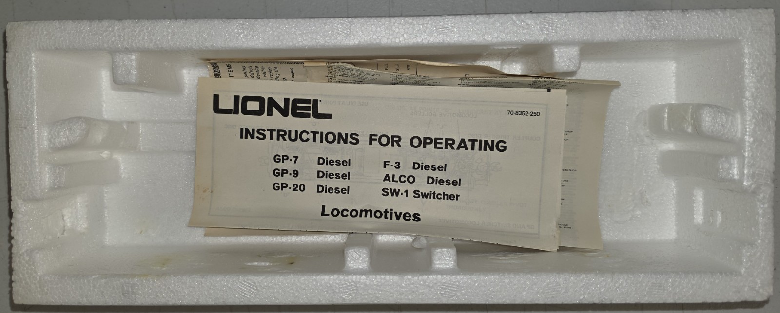 Lionel 6-8464/8465 D&RG F-3 A-A Diesel Engines, Un-run from 6-1450 Set
