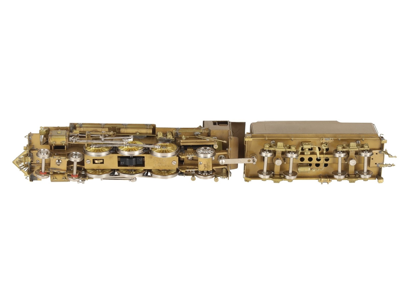 Overland OMI-1447 HO BRASS C&O F-15 4-6-2 Steam Locomotive & Tender -Unpainted