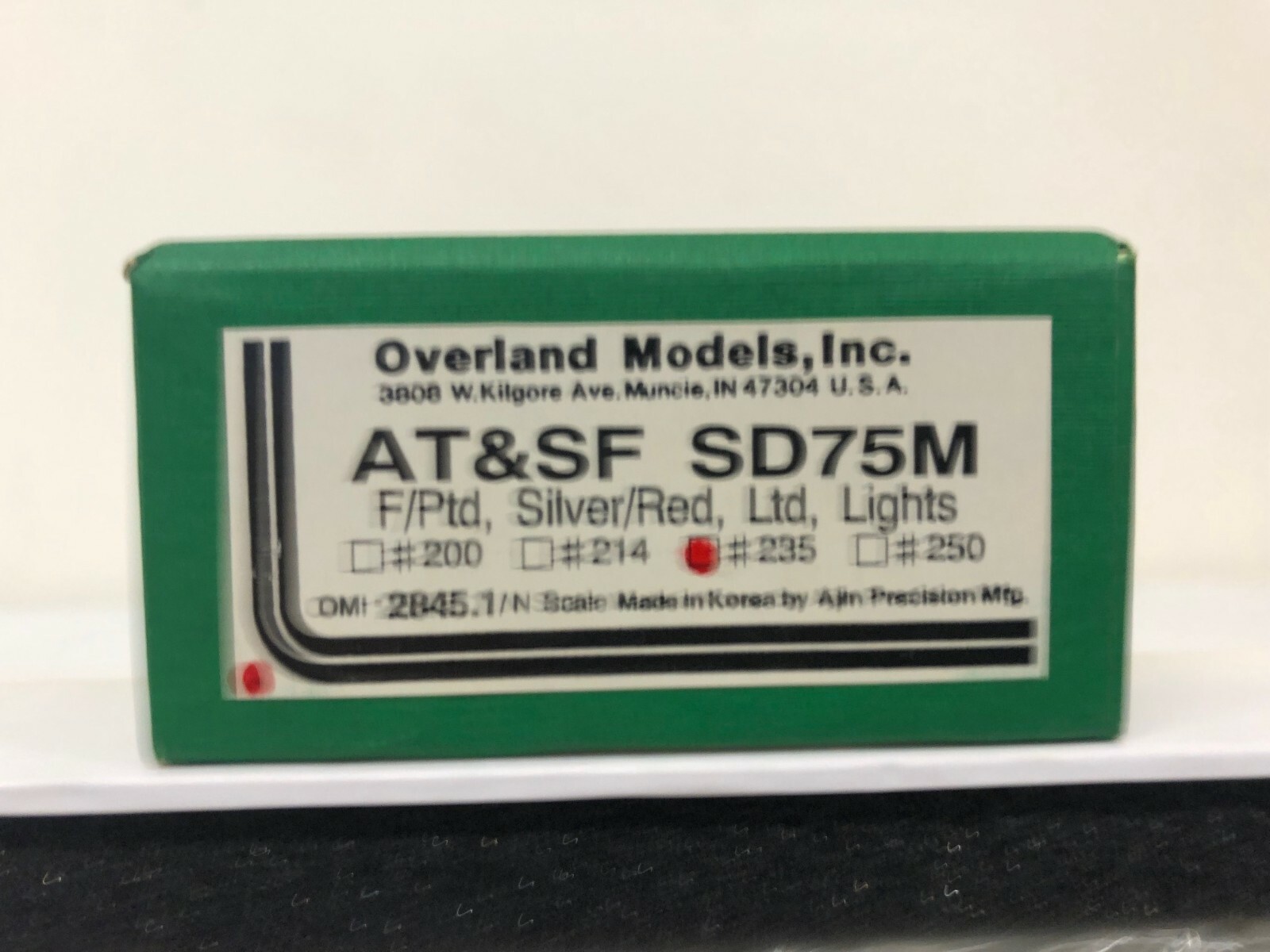 Overland Models AT&SF SD75M Brass Engine N scale