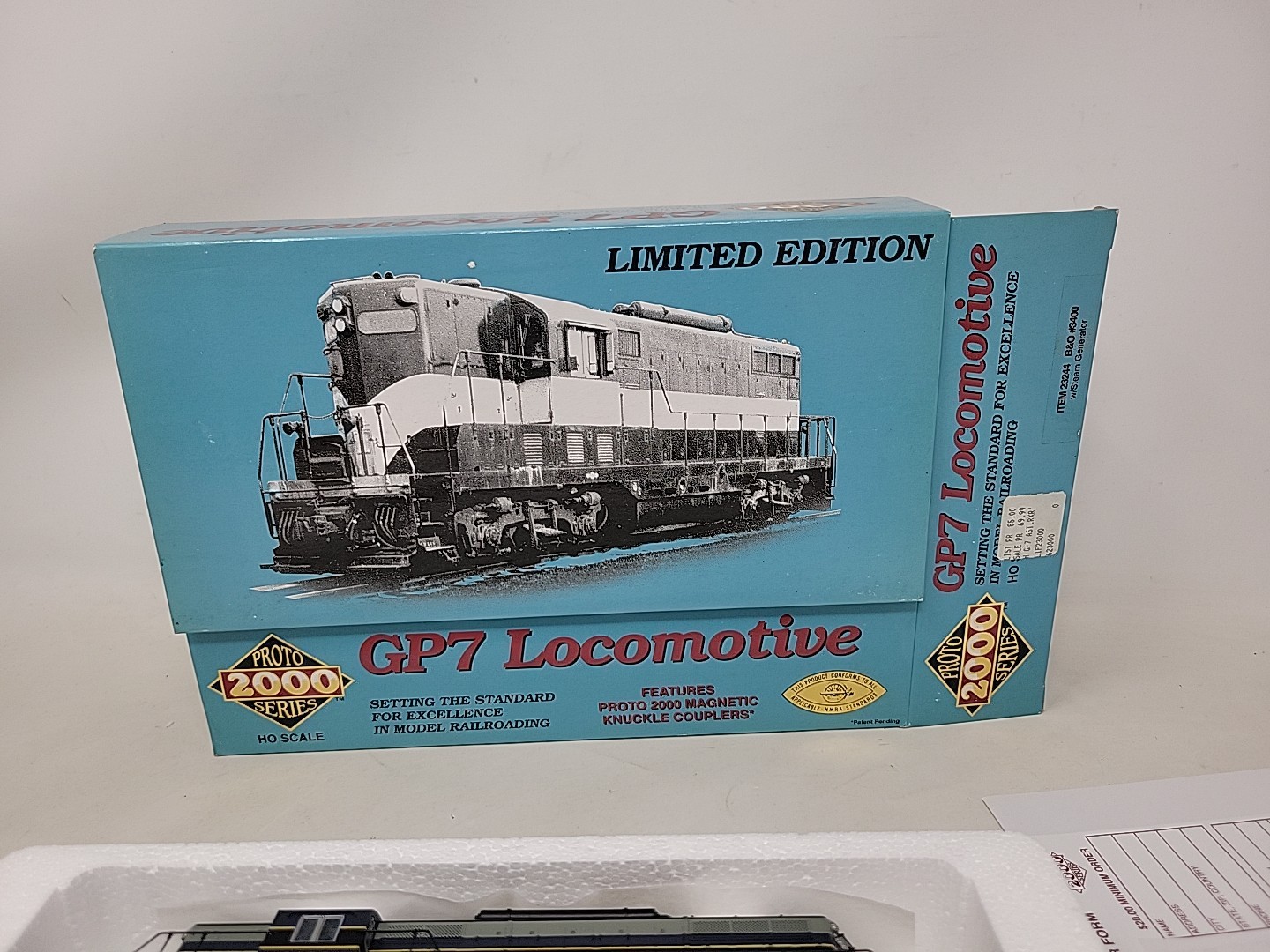 HO Proto 2000 23244 Baltimore & Ohio GP7 Phase II W/ Steam Generator #3400 NIB