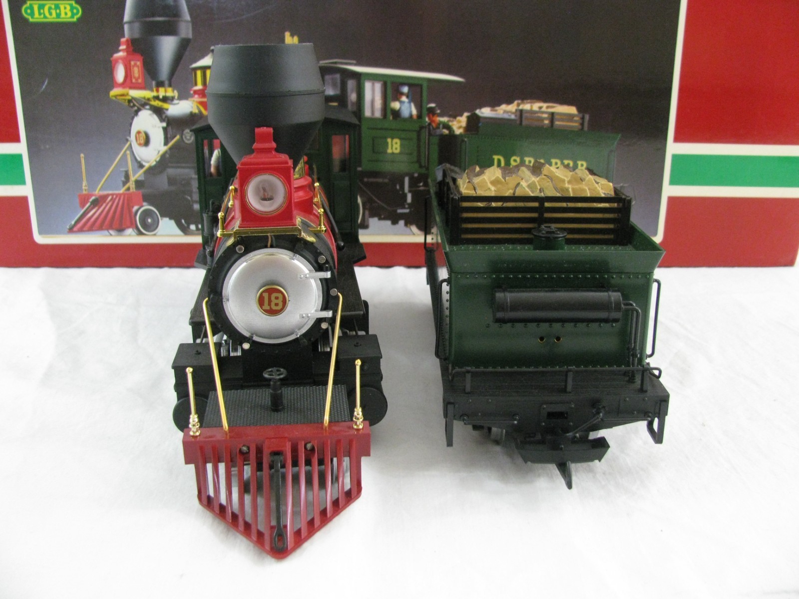 Vintage Lehmann LGB G Scale DSP & PRR 2-6-0 Mogul Steam Locomotive #2018D EX