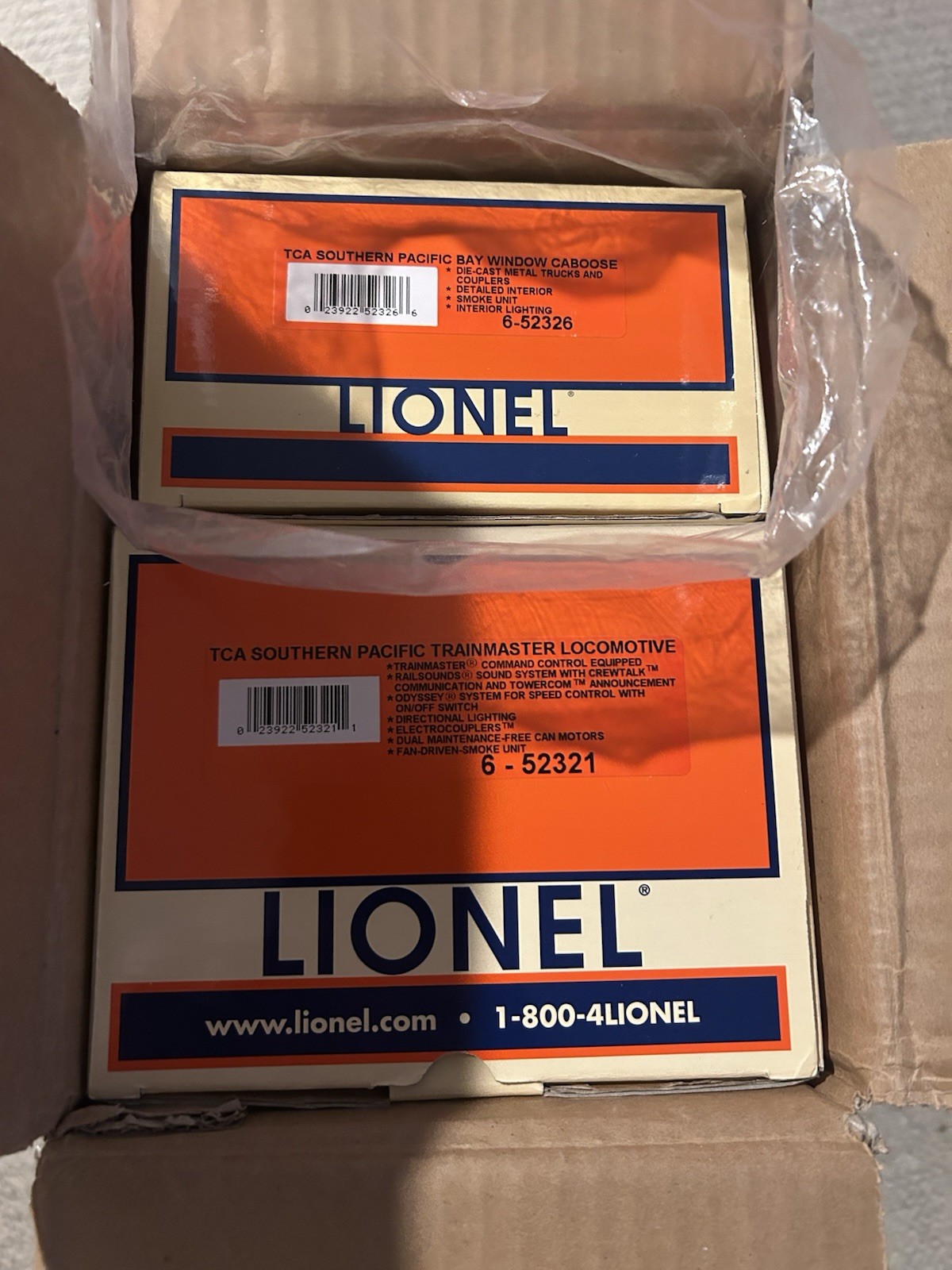 Lionel 52321/52326 O Gauge TCA SP FM Trainmaster Set Engine TMCC & Caboose