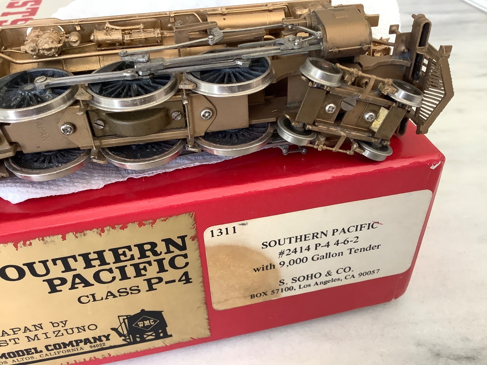 Westside Model Co. HO Brass 4-6-2 Class P-4 Southern Pacific, S. SOHO & Co. Rare