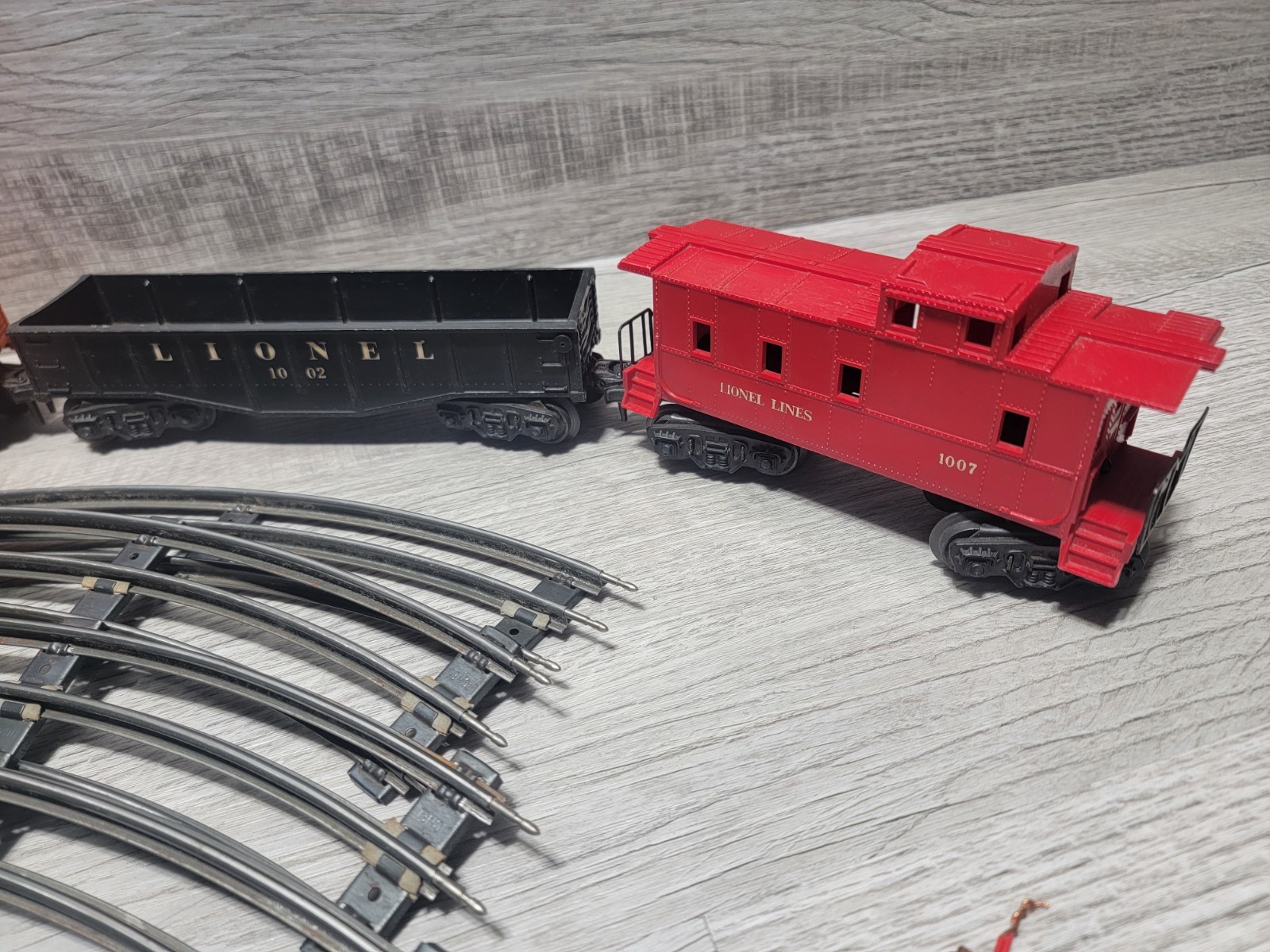 Vtg 1950s Lionel 1110 Scout Steam Locomotive, Tender Train Track W Extras WORKS