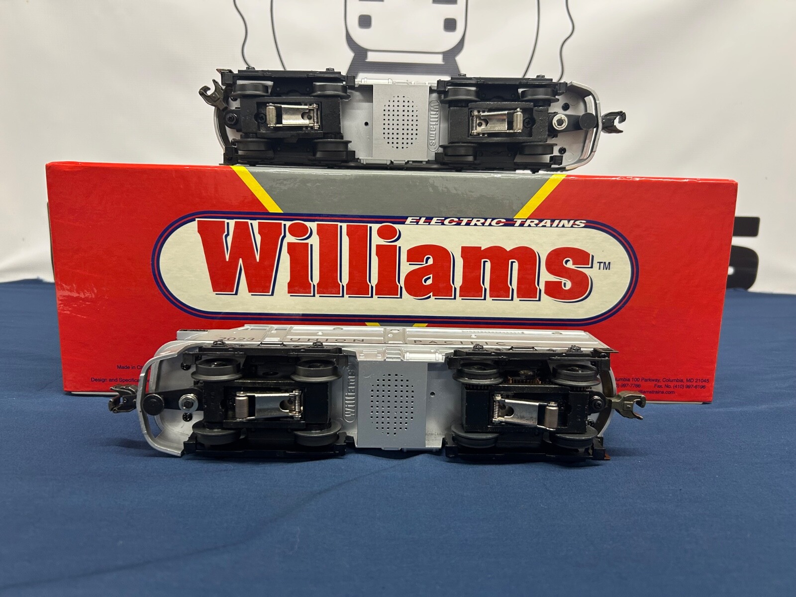 Williams Union Pacific (Silver) #2023 Alco AA Diesel Engine Set w/ True Blast 2