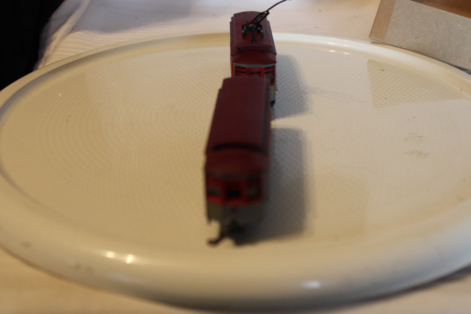 HO Scale AHM RSO, Trolley & Dummy Municipal RY. #354 Gray & Red