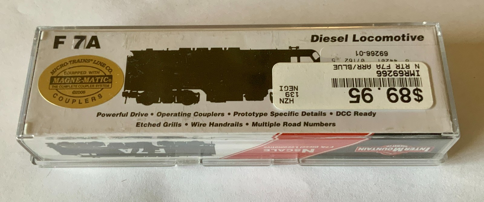 InterMountain 69266-01 N scale Alaska RR F7A #1500 diesel TCS DCC decoder