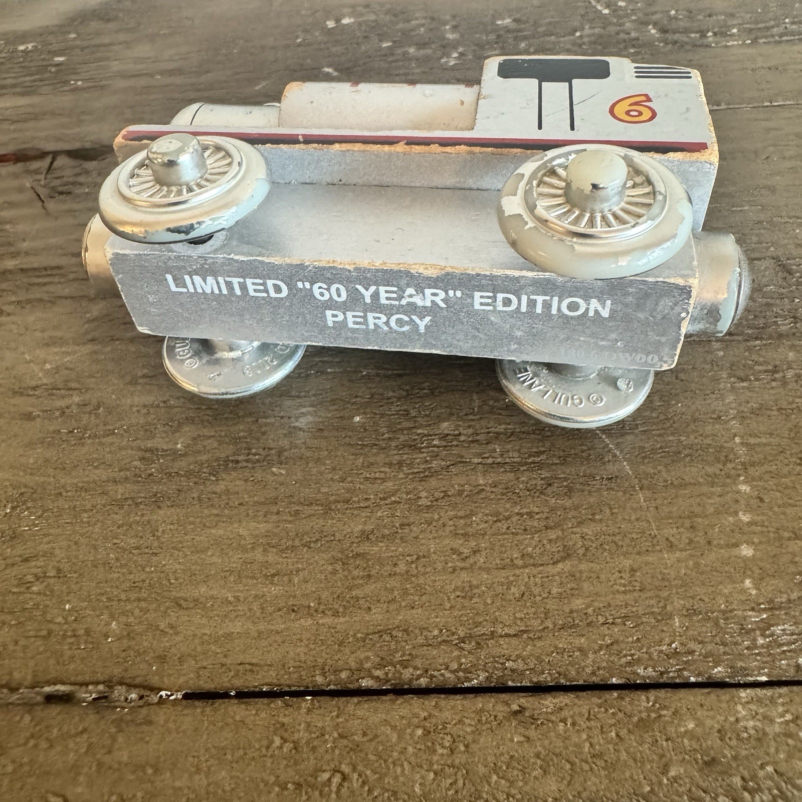 Thomas & Friends Wooden Railway Silver Percy 60 Year Limited Edition 2003