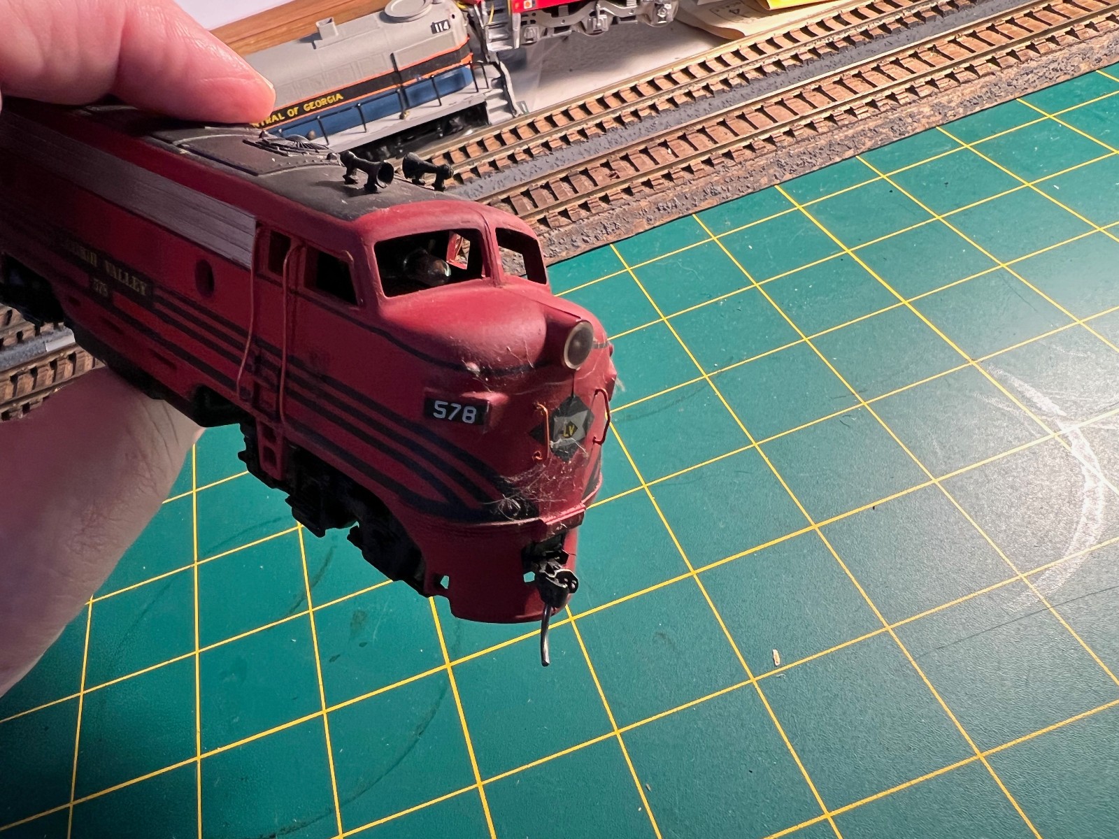 ATHEARN Blue Box HO Gauge Lehigh Valley F7A #578 DC Powered Locomotive