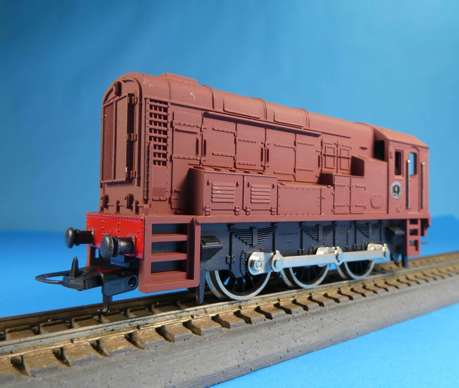 LIMA HO/OO SWEDISH BROWN DIESEL SHUNTING LOCOMOTIVE 205123MG – OB – 1983
