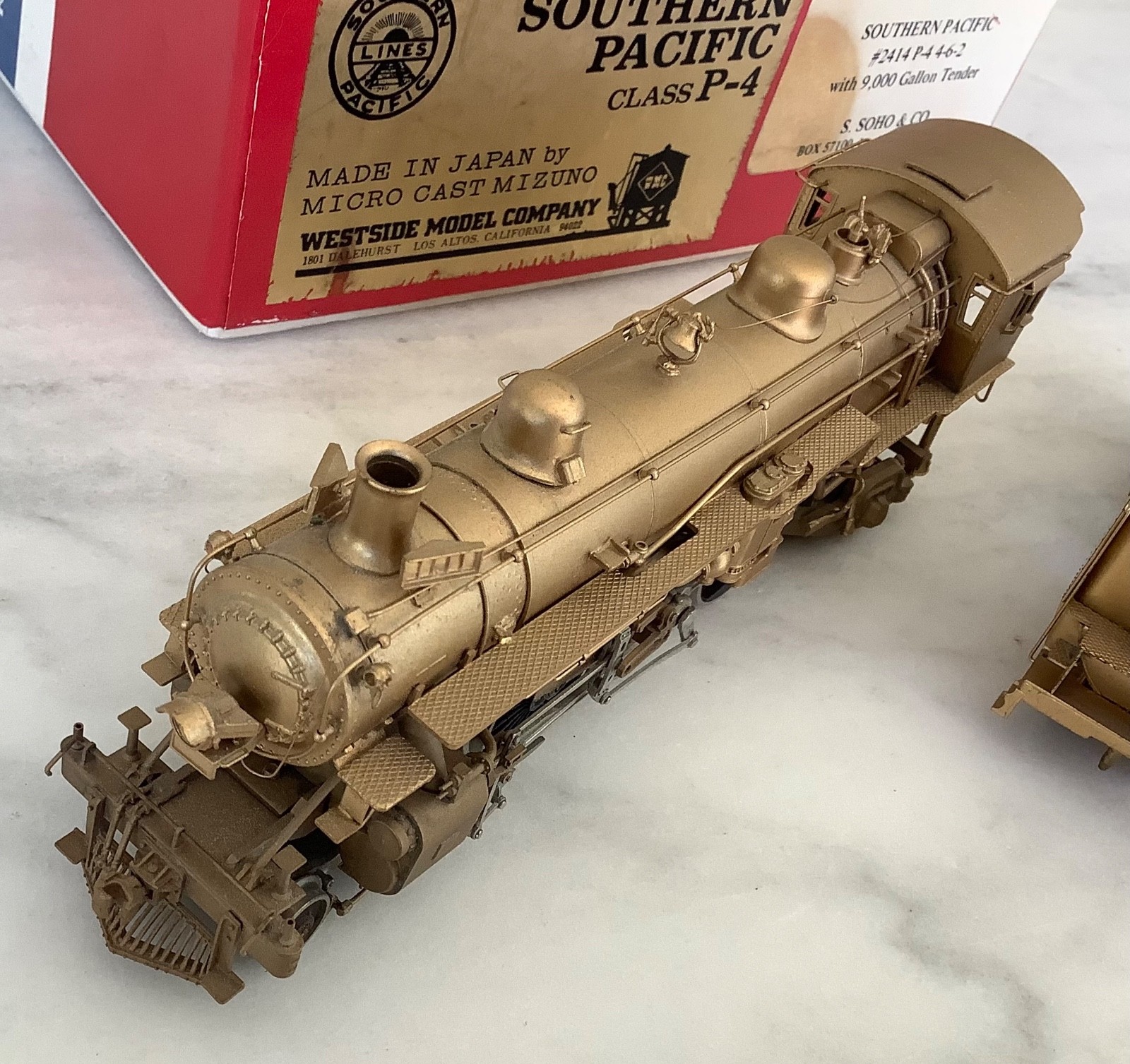 Westside Model Co. HO Brass 4-6-2 Class P-4 Southern Pacific, S. SOHO & Co. Rare