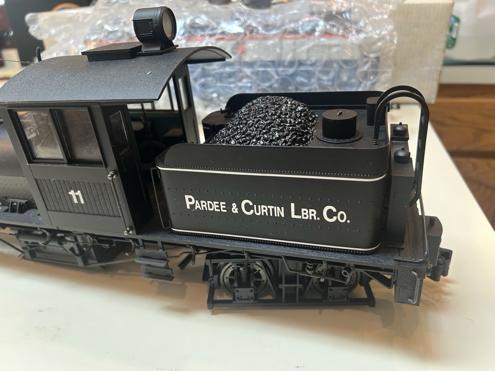 SPECTRUM 81196 Pardee Curtin 2 Truck SHAY Steam LOCO, G Scale, Parts/Restore
