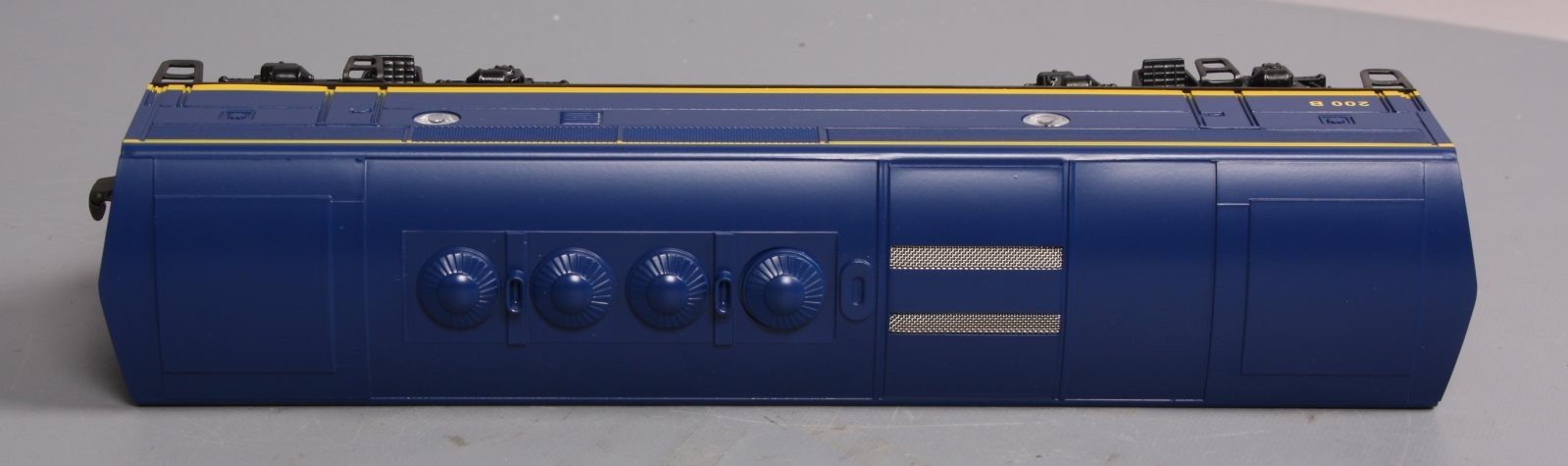 Lionel 6-18122 O Santa Fe F3 Blue/Yellow Non-Powered Diesel B-Unit #200B w/RS II