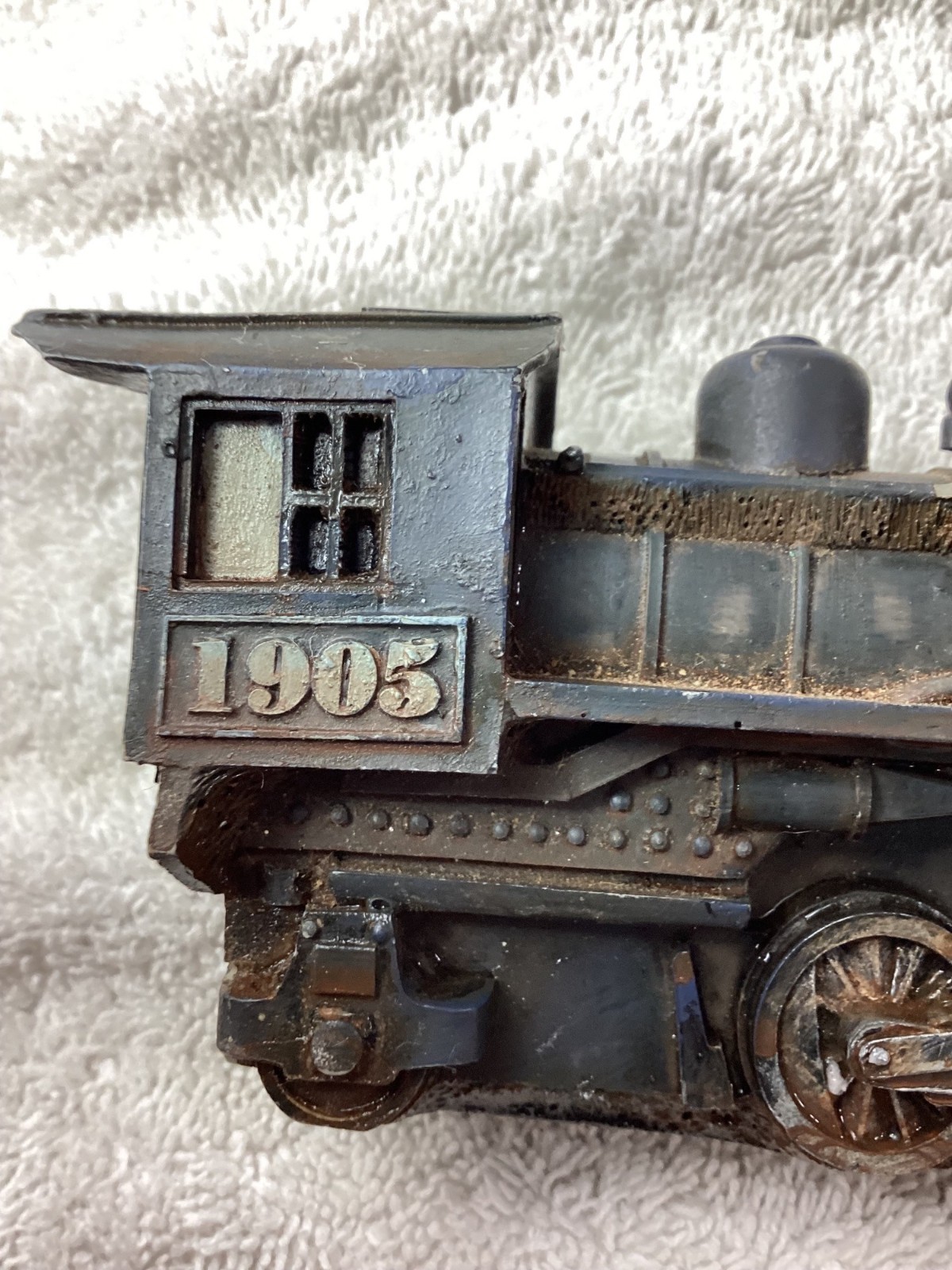 Vintage 1905 Die Cast Train Engine Rustic Prairie Engine 262 Railroad Locomotive