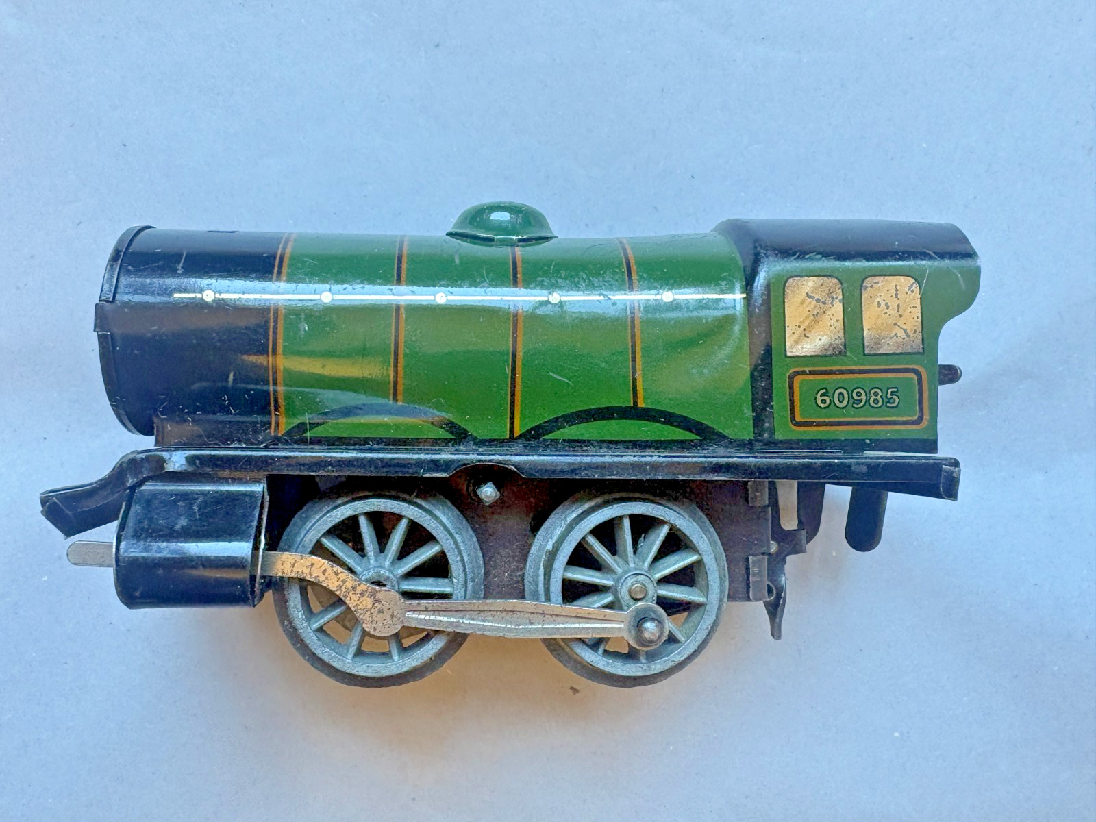 Vintage Tin Clockwork Hornby LOCOMOTIVE British Rail 60985 by Meccano, A6