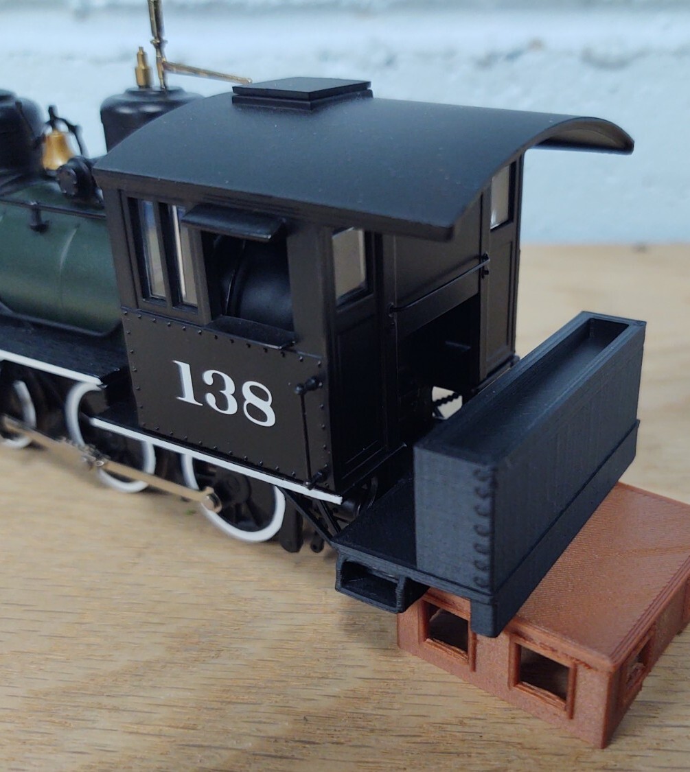 On30 LONG SIDE TANKS AND BUNKER for Bachmann Mogul 2-6-0. RESIN 3D Print.