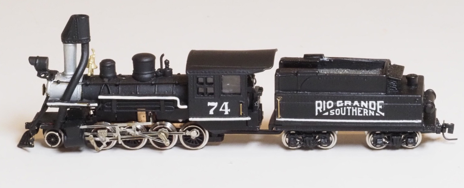 R.G.S Brass B-4F Consolidation 2-8-0 Westmodel Scale N- Nn3 Z-track Rio Grande